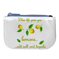 When Life Gives You Lemons Large Coin Purse by Valentinaart