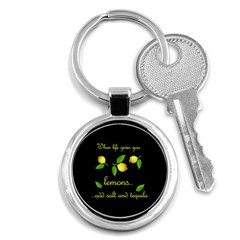 When Life Gives You Lemons Key Chains (round)  by Valentinaart