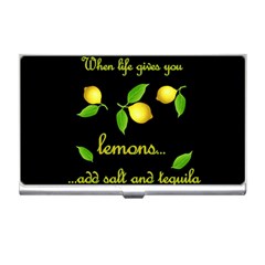 When Life Gives You Lemons Business Card Holders by Valentinaart