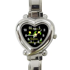 When Life Gives You Lemons Heart Italian Charm Watch by Valentinaart