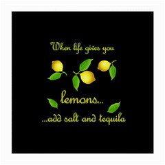 When Life Gives You Lemons Medium Glasses Cloth (2-side) by Valentinaart