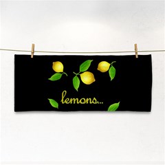 When Life Gives You Lemons Cosmetic Storage Cases by Valentinaart