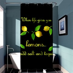 When Life Gives You Lemons Shower Curtain 36  X 72  (stall)  by Valentinaart