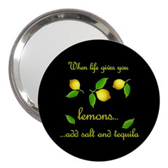 When Life Gives You Lemons 3  Handbag Mirrors by Valentinaart