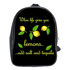 When Life Gives You Lemons School Bag (xl) by Valentinaart