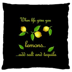 When Life Gives You Lemons Standard Flano Cushion Case (one Side) by Valentinaart