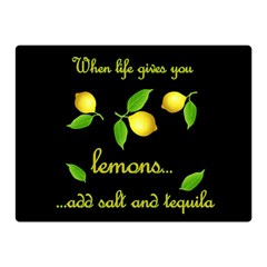 When Life Gives You Lemons Double Sided Flano Blanket (mini)  by Valentinaart