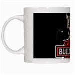 Bulldog biker White Mugs Left