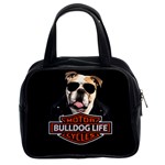 Bulldog biker Classic Handbags (2 Sides) Front