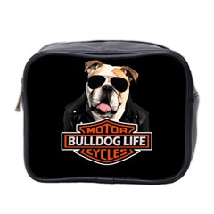 Bulldog Biker Mini Toiletries Bag 2-side by Valentinaart