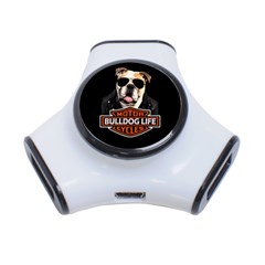 Bulldog Biker 3-port Usb Hub by Valentinaart