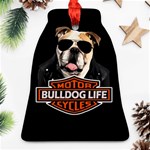 Bulldog biker Ornament (Bell) Front