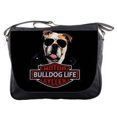 Bulldog biker Messenger Bags