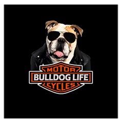 Bulldog Biker Large Satin Scarf (square)