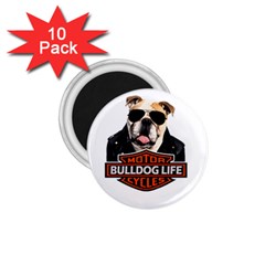 Bulldog biker 1.75  Magnets (10 pack) 