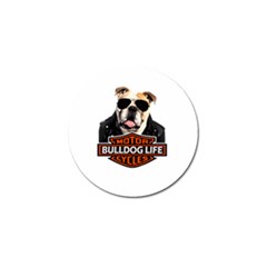 Bulldog biker Golf Ball Marker (4 pack)