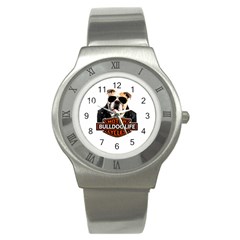 Bulldog biker Stainless Steel Watch