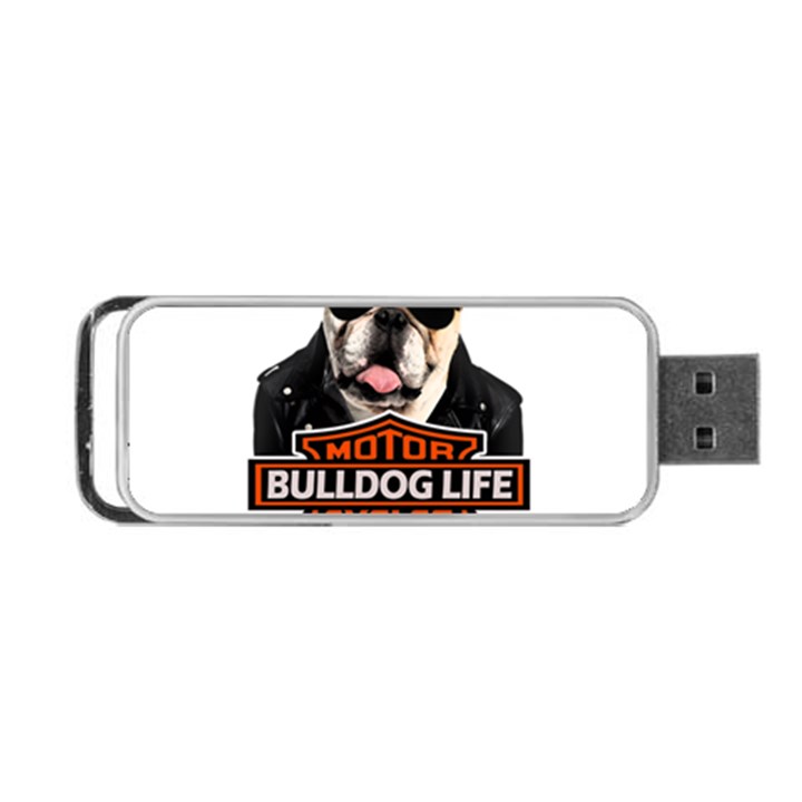 Bulldog biker Portable USB Flash (One Side)