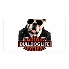 Bulldog biker Satin Shawl