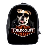 Bulldog biker School Bag (XL) Front