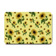 Sunflowers Pattern Small Doormat  by Valentinaart