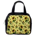 Sunflowers pattern Classic Handbags (One Side) Front