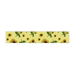 Sunflowers Pattern Flano Scarf (mini) by Valentinaart