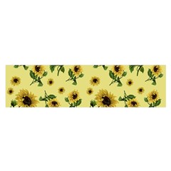 Sunflowers Pattern Satin Scarf (oblong) by Valentinaart