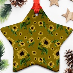 Sunflowers Pattern Ornament (star)