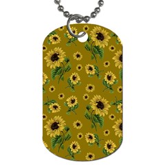 Sunflowers Pattern Dog Tag (two Sides)