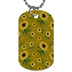 Sunflowers pattern Dog Tag (Two Sides) Back