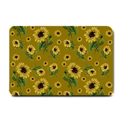 Sunflowers Pattern Small Doormat  by Valentinaart