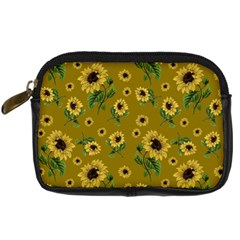 Sunflowers Pattern Digital Camera Cases by Valentinaart