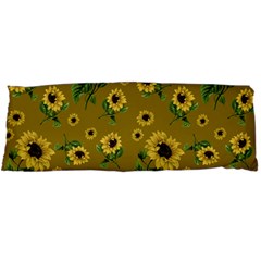 Sunflowers Pattern Body Pillow Case Dakimakura (two Sides) by Valentinaart