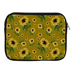 Sunflowers Pattern Apple Ipad 2/3/4 Zipper Cases by Valentinaart