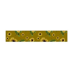 Sunflowers Pattern Flano Scarf (mini) by Valentinaart