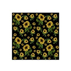 Sunflowers Pattern Satin Bandana Scarf by Valentinaart