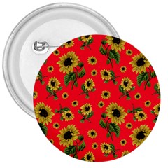 Sunflowers Pattern 3  Buttons by Valentinaart