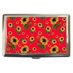 Sunflowers Pattern Cigarette Money Cases by Valentinaart