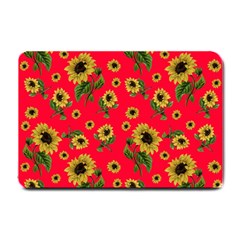 Sunflowers Pattern Small Doormat  by Valentinaart