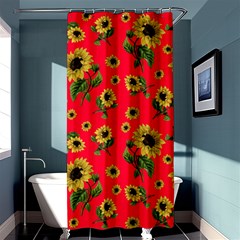 Sunflowers Pattern Shower Curtain 36  X 72  (stall)  by Valentinaart