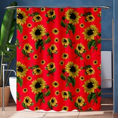 Sunflowers Pattern Shower Curtain 60  X 72  (medium)  by Valentinaart