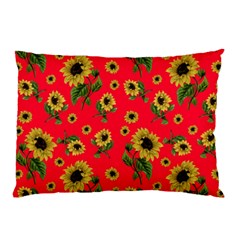 Sunflowers Pattern Pillow Case (two Sides) by Valentinaart