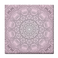 Pink Mandala art  Tile Coasters