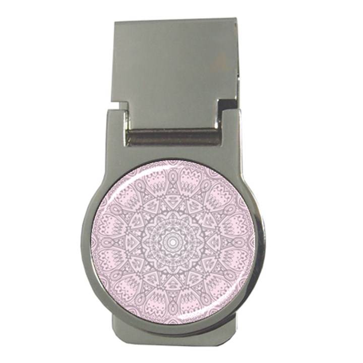 Pink Mandala art  Money Clips (Round) 