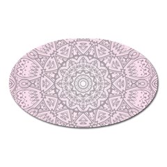 Pink Mandala art  Oval Magnet