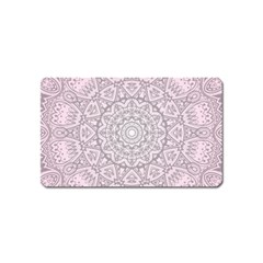 Pink Mandala art  Magnet (Name Card)