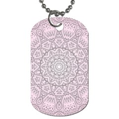 Pink Mandala art  Dog Tag (One Side)