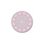 Pink Mandala art  Golf Ball Marker Front