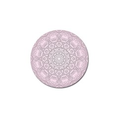 Pink Mandala Art  Golf Ball Marker (10 Pack) by paulaoliveiradesign